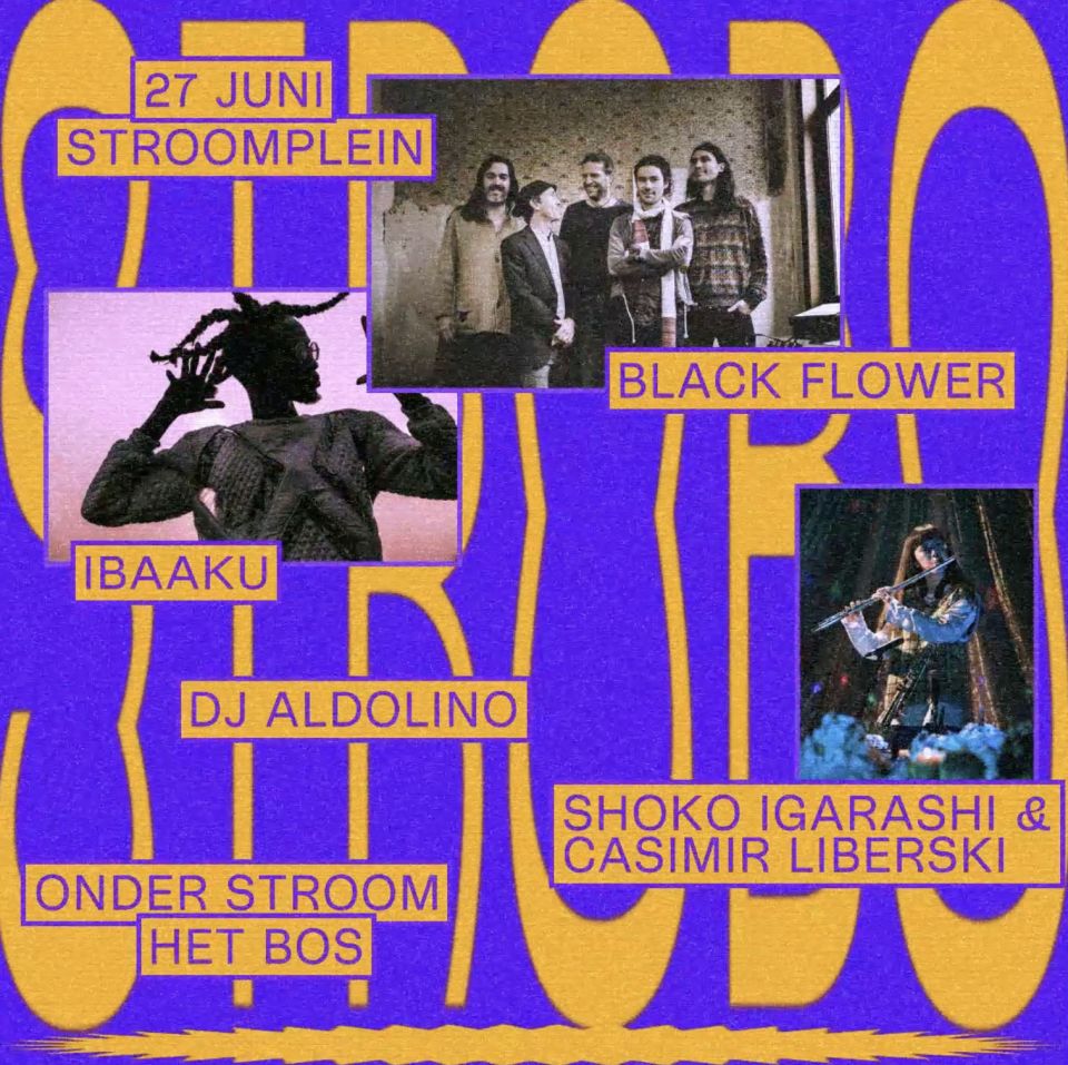 black flower banner web