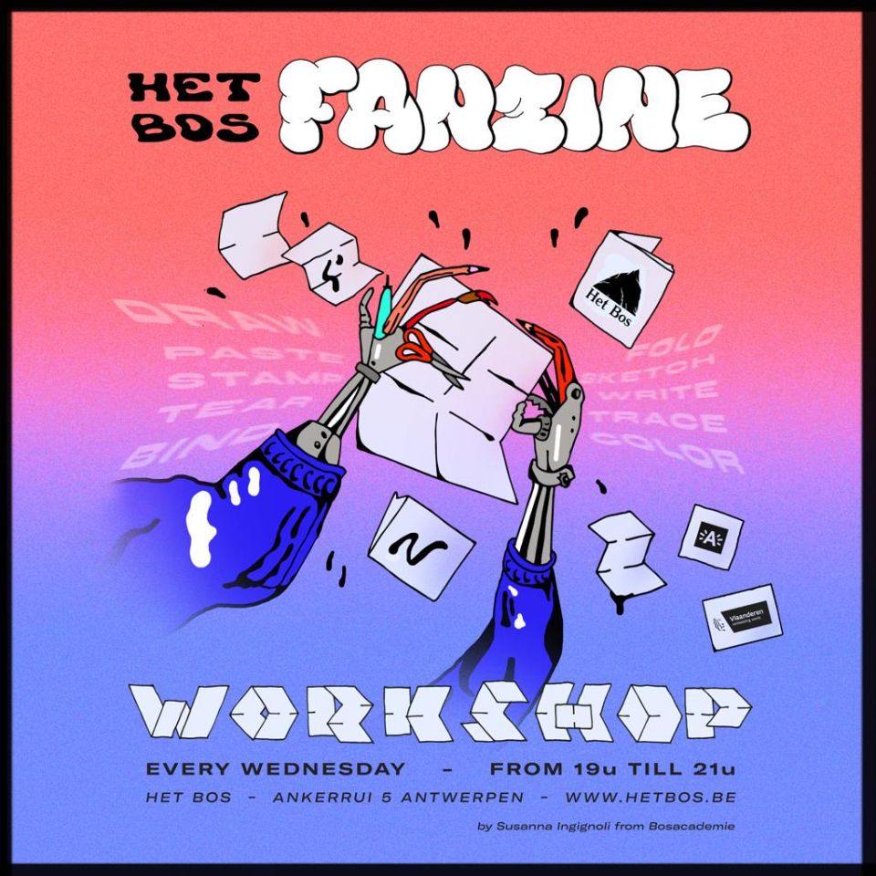 zine workshop op woensdag