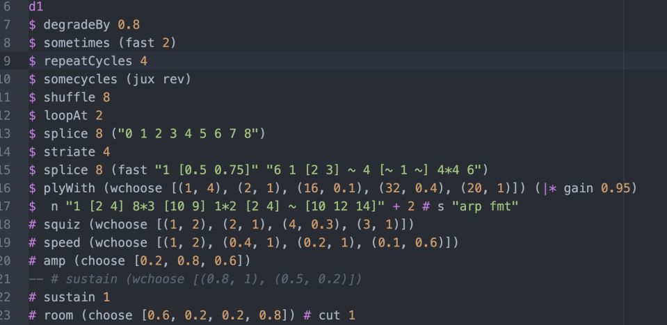 live coding Electronic Jam
