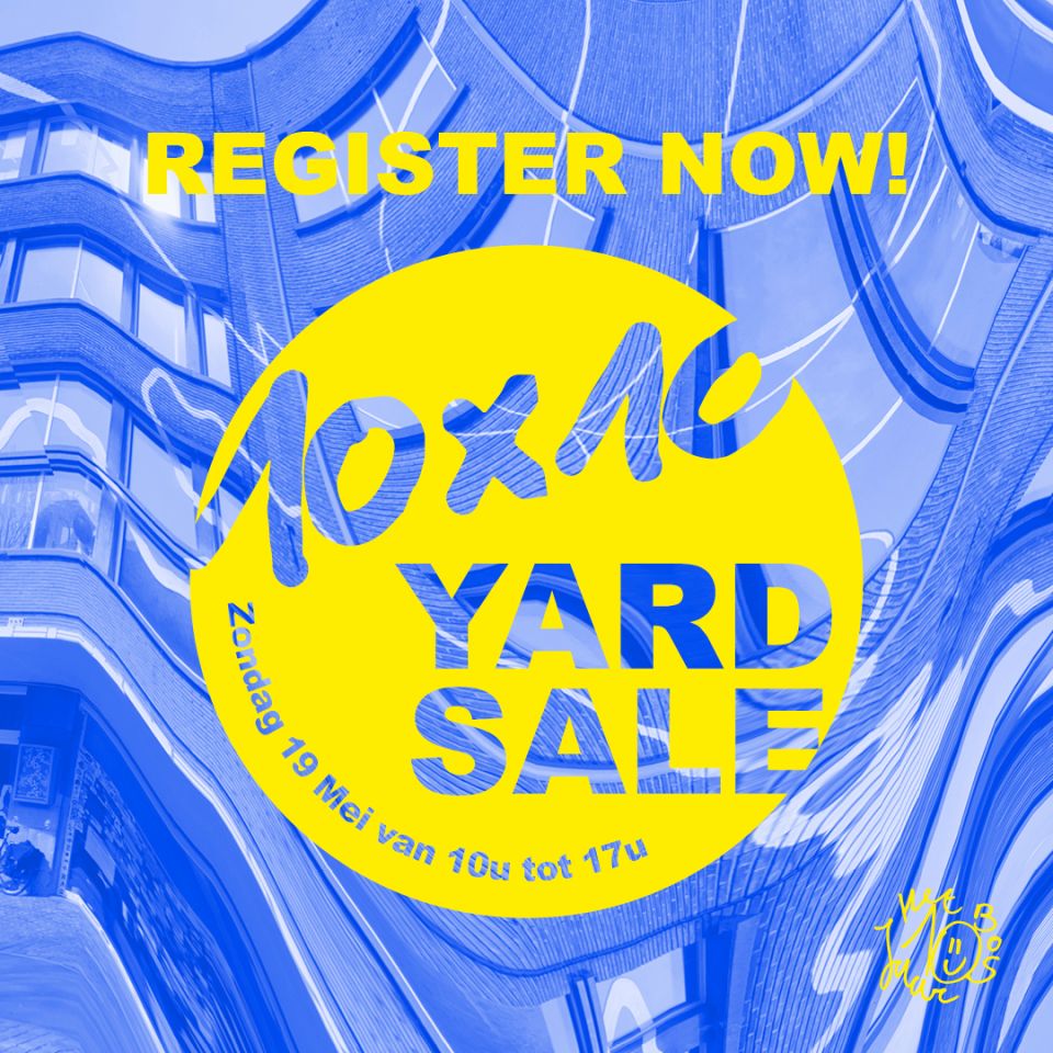 10x10 yard sale tegel met datum