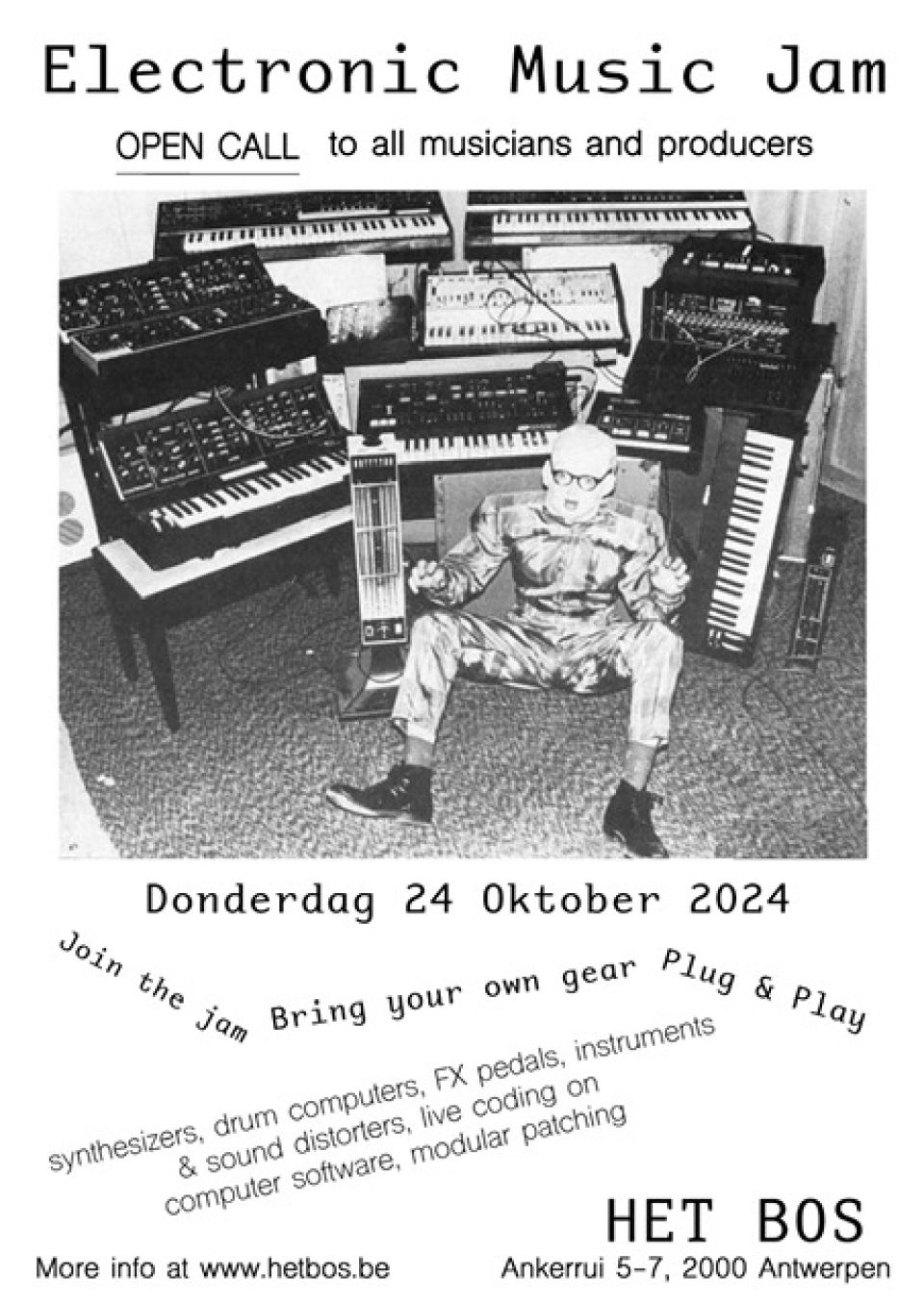 POSTER Electronic music jam